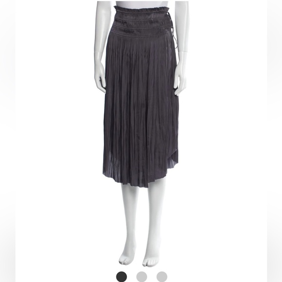 Ulla Johnson, Pleated Accents Midi Length Skirt, size 4 - Picture 5 of 10